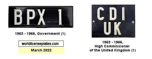 BOTSWANA license plates