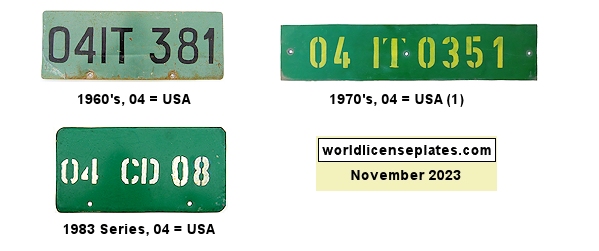 Diplomatic Corps license plates