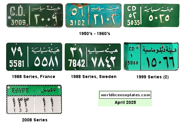 Diplomatic Corps license plates