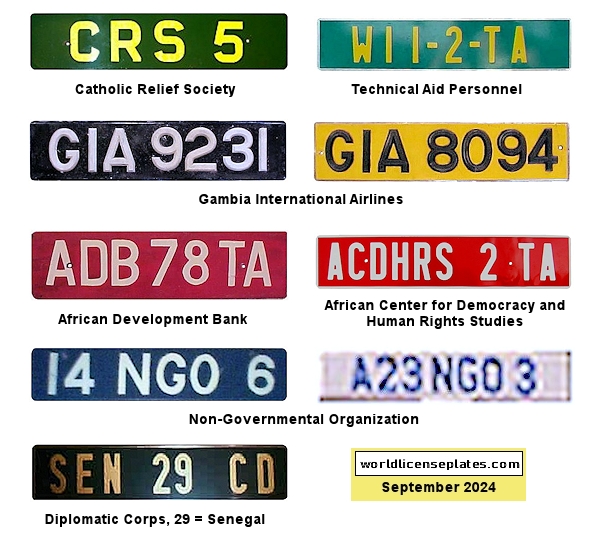 Official, Diplomatic Corps license plates