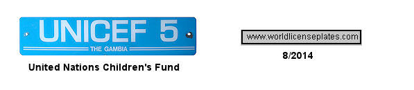 United Nations license plates
