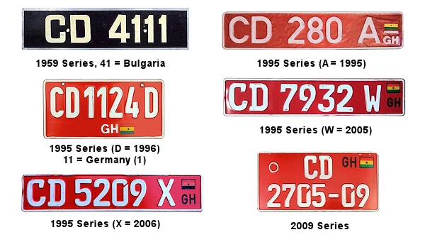 Diplomatic Corps license plates