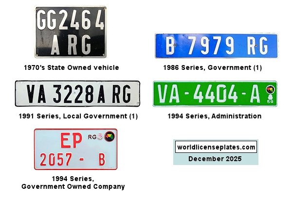 Government, Administration, Official license plates