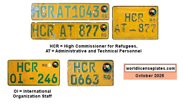 United Nations license plates