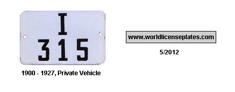 Ifni license plates