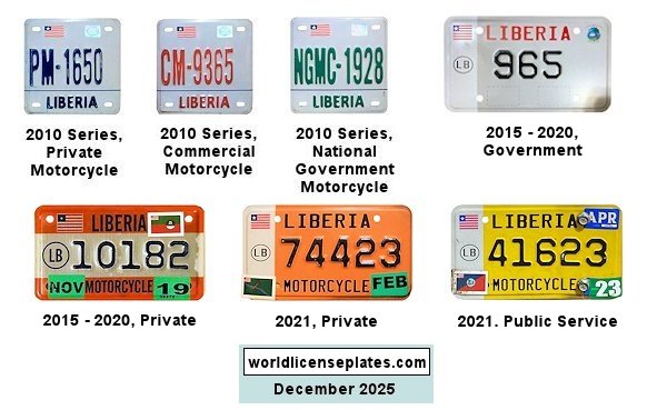 Motorcycle license plates