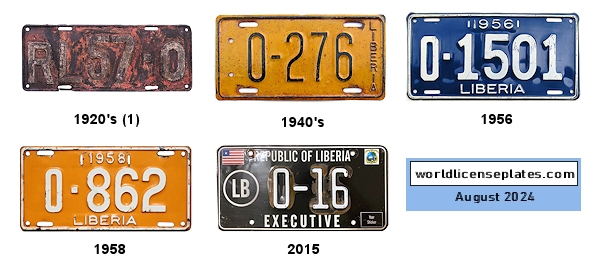 Official license plates