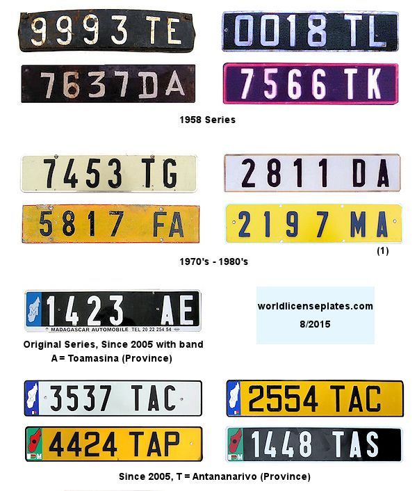 Private/Passenger * license plates