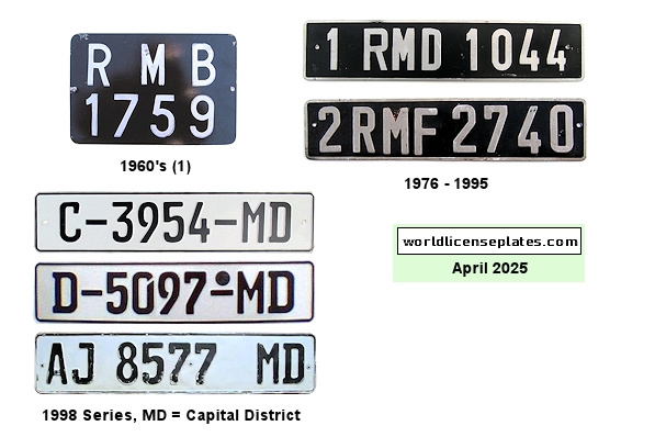 Private/Passenger license plates