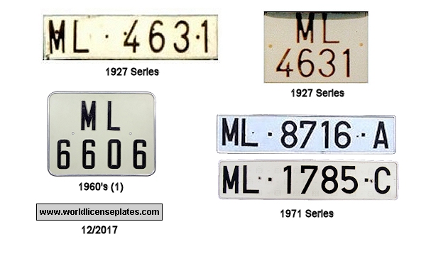 Melilla license plates