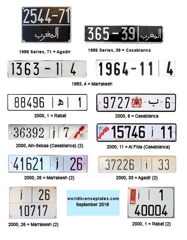 Private/Passenger license plates