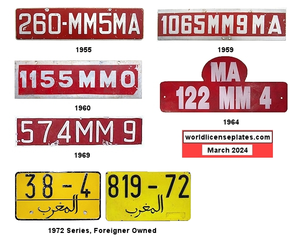 Temporary Tourist, Foreign Resident license plates