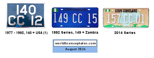 Consular Corps license plates