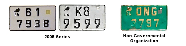 Motorcycle license plates