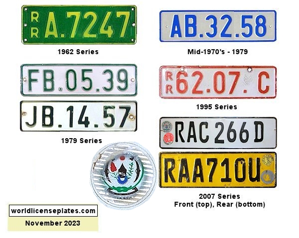 Private/Passenger license plates