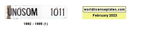 United Nations license plates