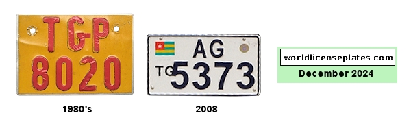 Motorcycle license plates