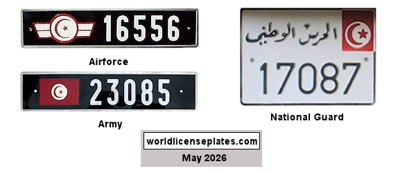 Military license plates