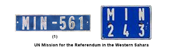 United Nations license plates