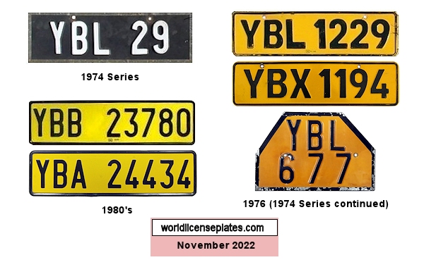Private/Passenger license plates