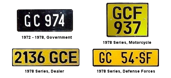 Non-Passenger/Other license plates