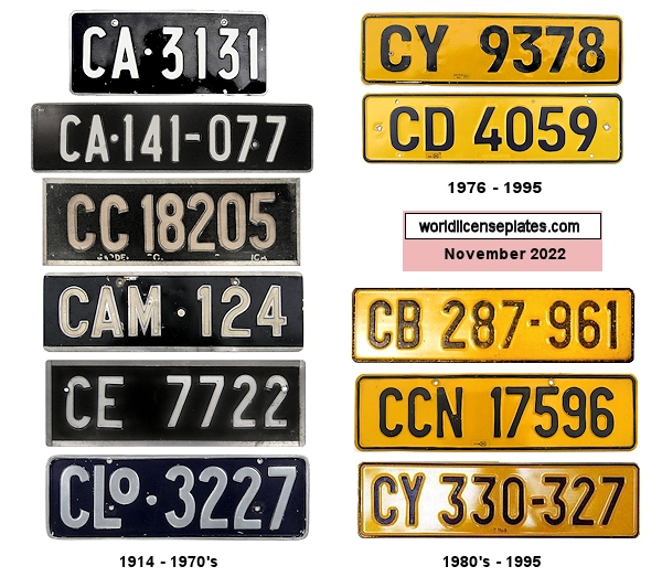 Private/Passenger license plates