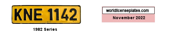 Private/Passenger license plates
