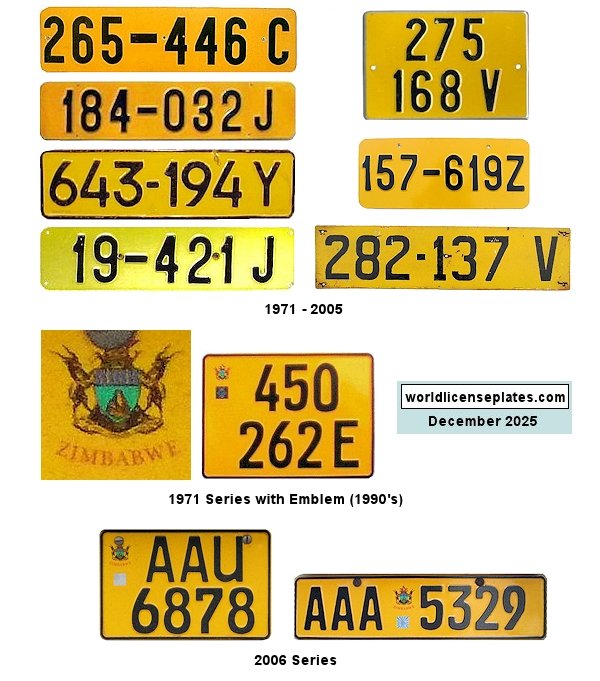 Private/Passenger license plates