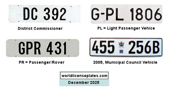 Government license plates