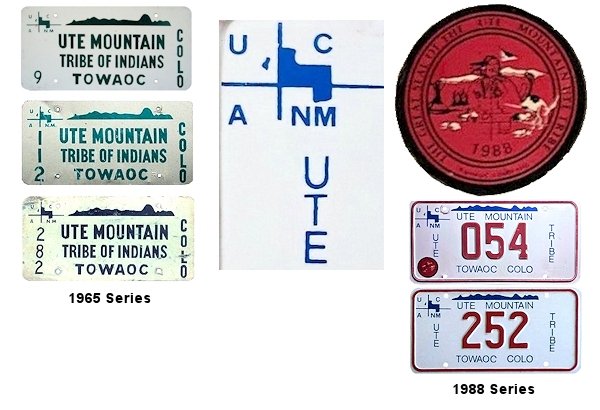 Ute Mountain Tribe license plates