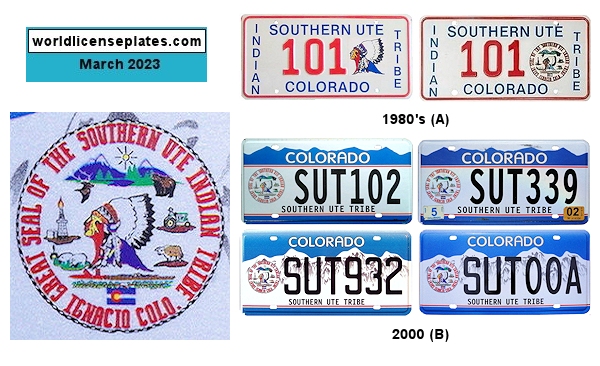 Southern Ute Tribe license plates