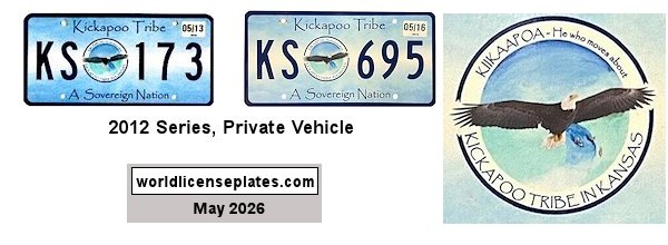 Kickapoo Tribe license plates