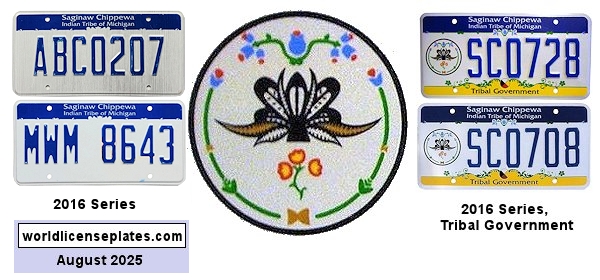 Saginaw Chippewa Tribe license plates