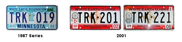 Truck license plates