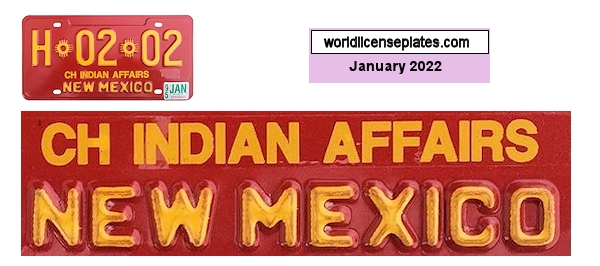 Bureau of Indian Affairs license plates