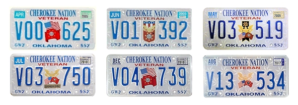 Veteran license plates