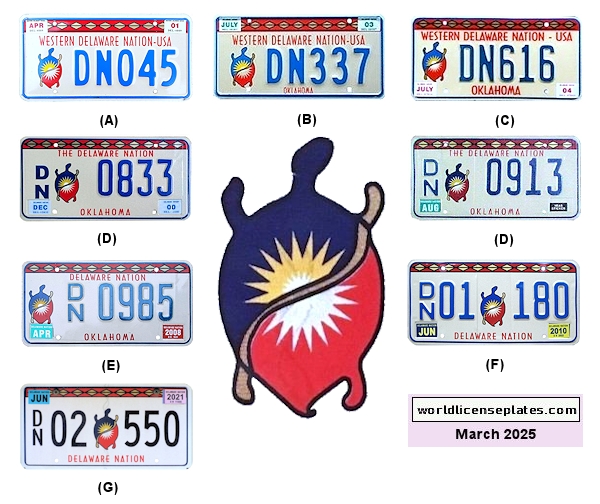 Private/Passenger license plates