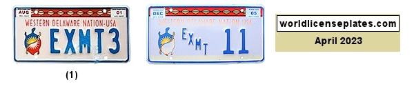 Tax Exempt license plates