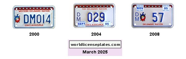 Motorcycle license plates