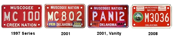 Motorcycle license plates