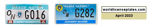 Tax Exempt Vehicle license plates