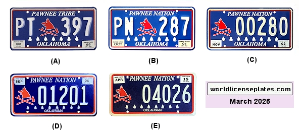 Private/Passenger license plates
