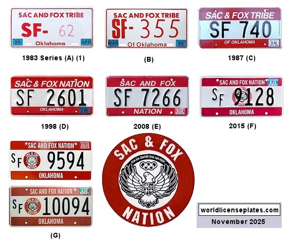Private/Passenger license plates