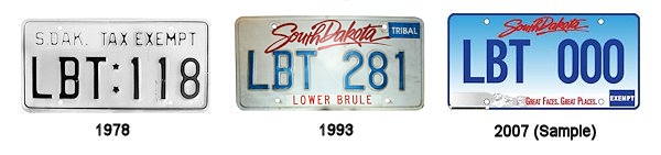 Lower Brule Sioux Tribe license plates