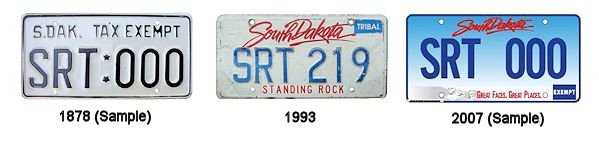Standing Rock Sioux Tribe license plates