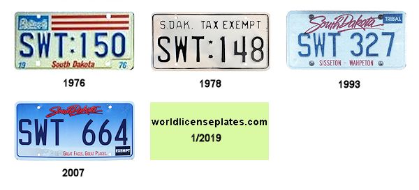 Sisseton Wahpeton Sioux Tribe license plates