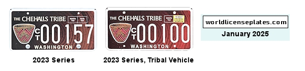 Chehalis Tribe license plates