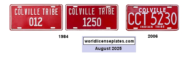 Colville Tribe license plates