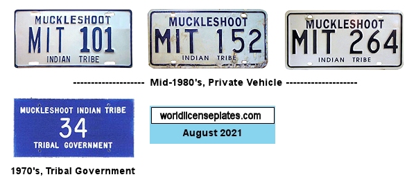 Muckleshoot Tribe license plates