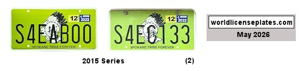 Spokane Tribe license plates